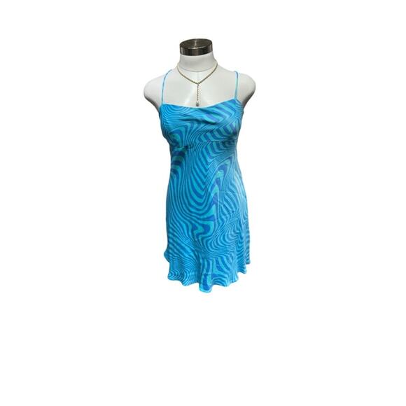 Zara Elegant Blue Women's Dress NWOT Size Small - Picture 2 of 7